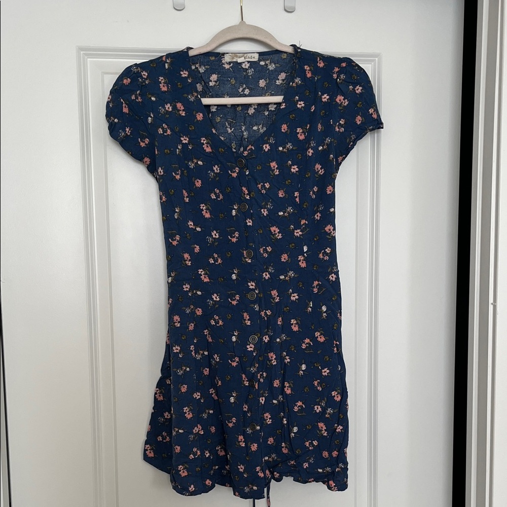 Floral Blue Dress